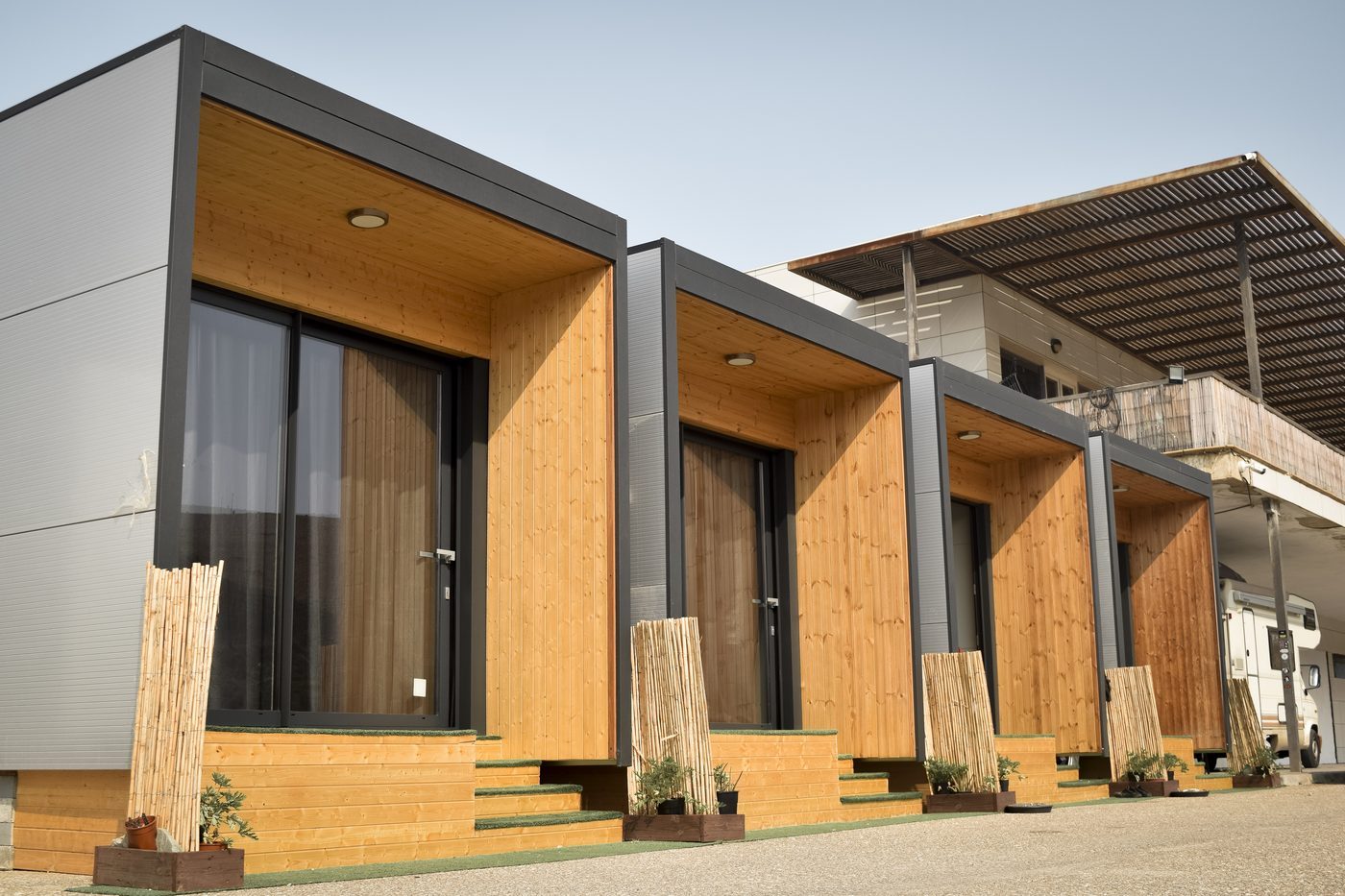Bungalow accommodation at Lunar Cable Park