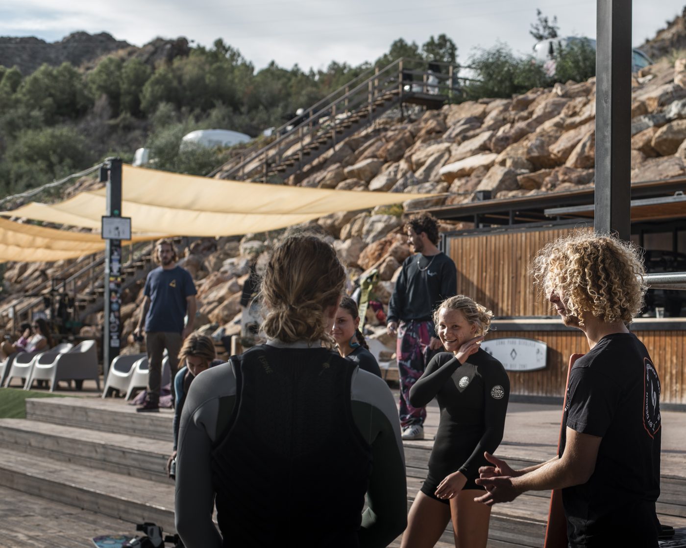 Happy school group at Lunar