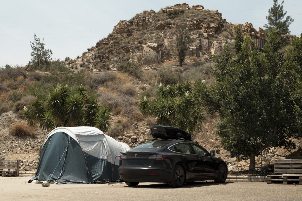 Camping at Lunar Cable Park