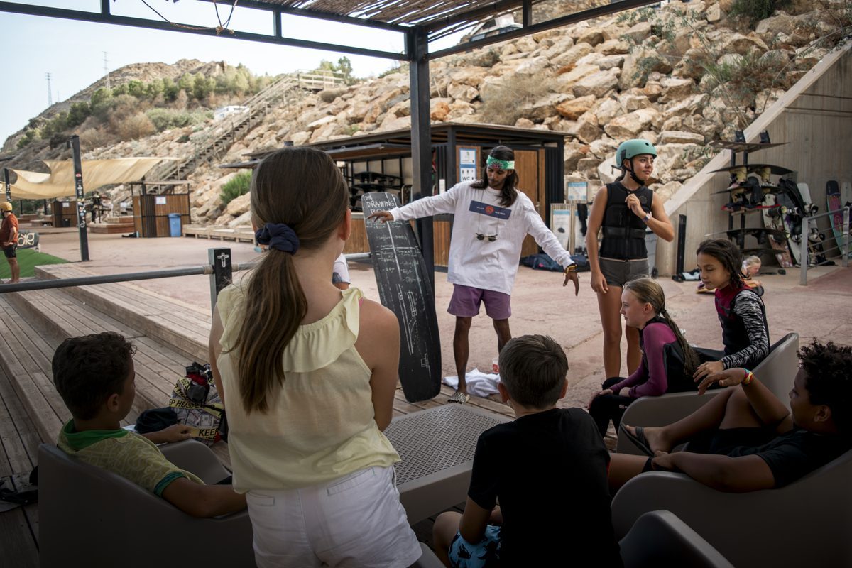 Kids at Lunar Cable Park