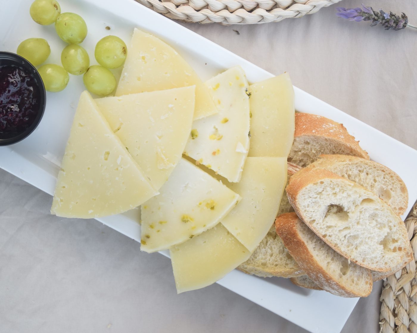 Fresh burrata at Lunar Beach Bar