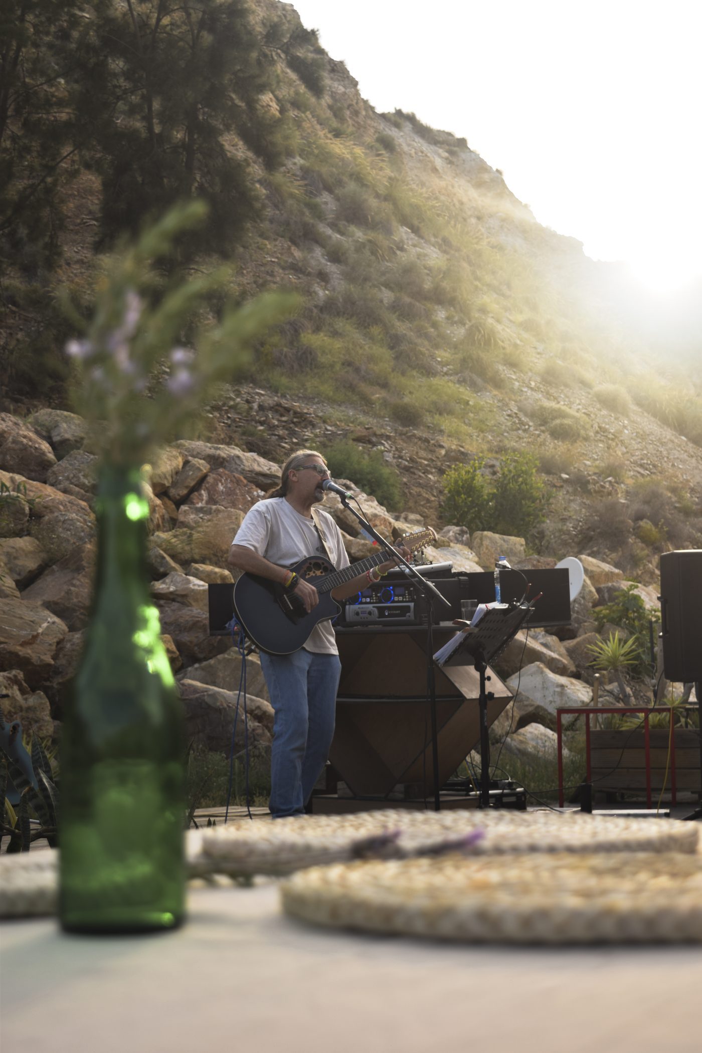 Golden hour at Lunar Beach Bar
